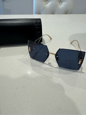 Dior Rimless Sunglasses with Gold Frame